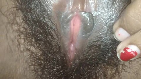 My wife’s close-up juicy pussy