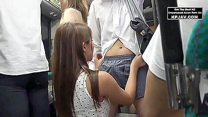 Hot Japanese Teen On The Bus P2