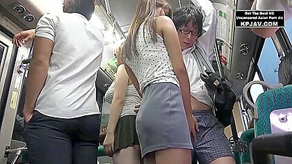 Hot Japanese Teen On The Bus P1
