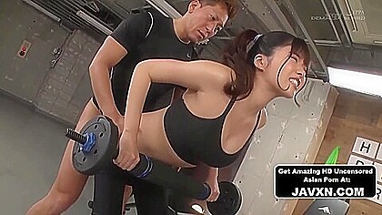 Hot Asian Gym Girl Gets Fucked