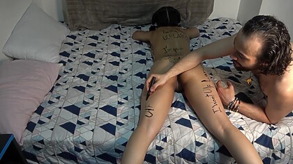 Xattlalust Body Writing Fetish Compilation. Face Down Fucked And Doggystyle Self Masturbating